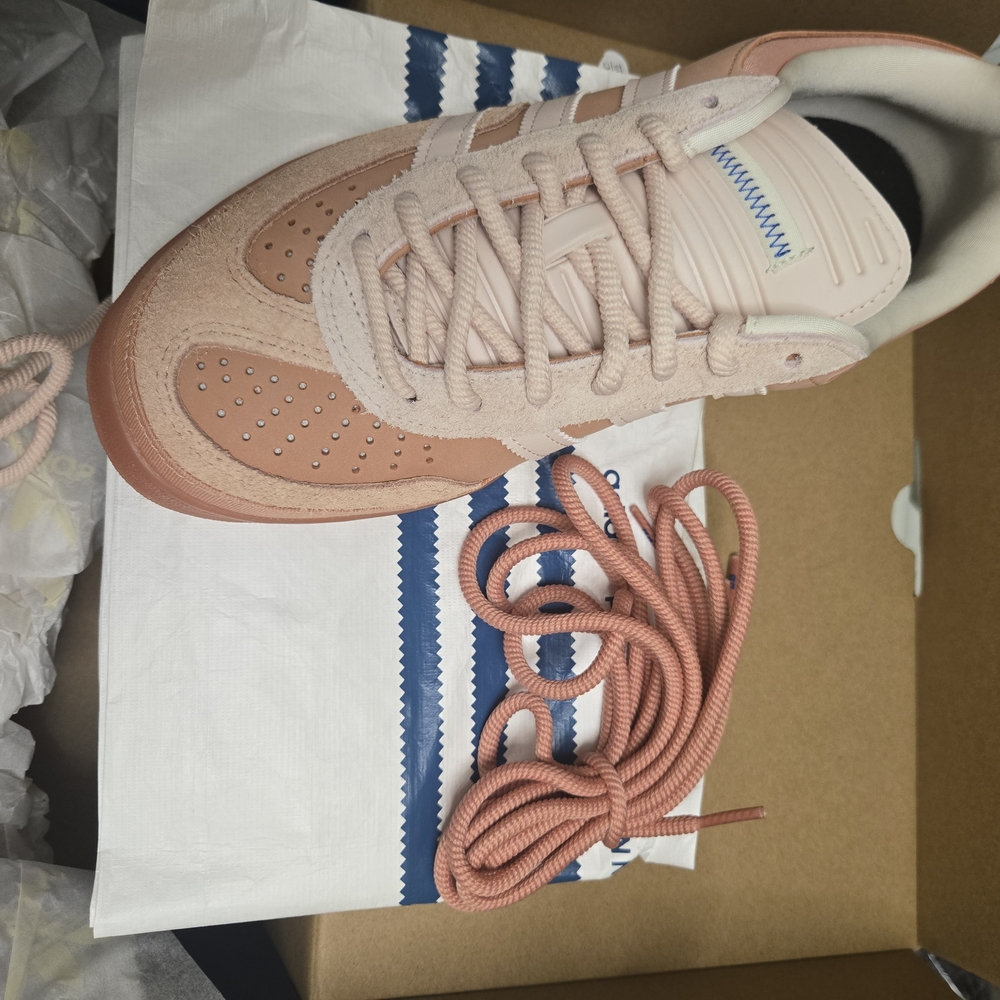 Bad Bunny Adidas Women's Peach and White Sneakers